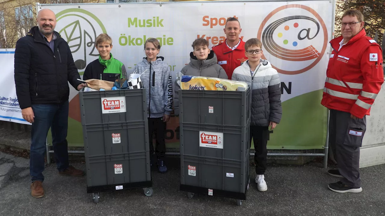 Team Österreich Tafel: Schulen spendeten über 220 Kilo Waren