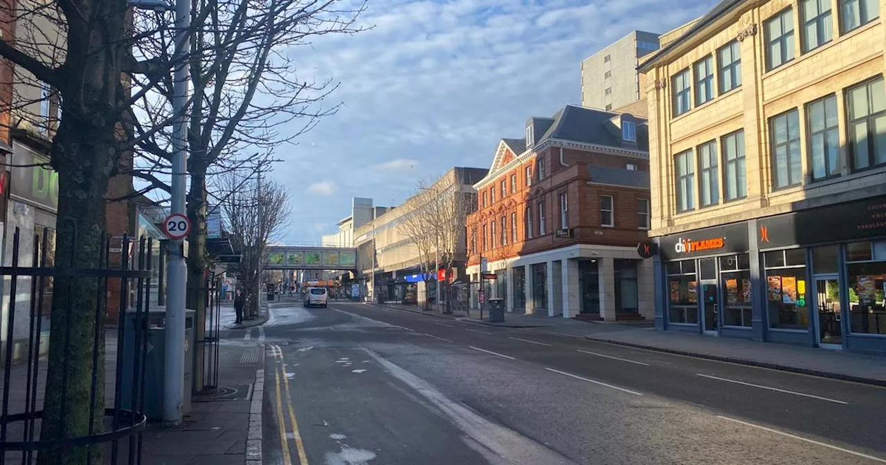 Nottingham's City Center Deserted on Christmas Day