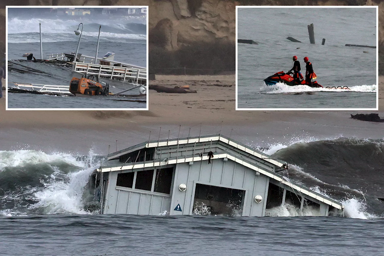 Santa Cruz Wharf Partially Collapses Amid Powerful Storm