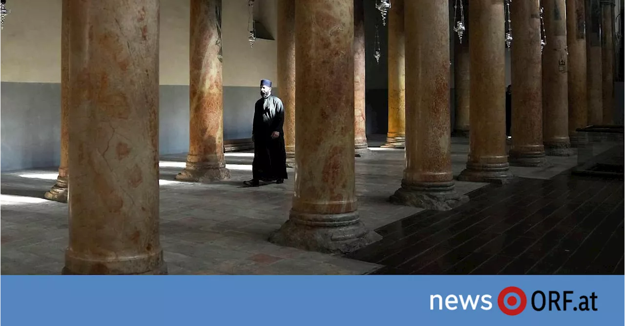 Gedämpfte Weihnachtsfeiern in Bethlehem