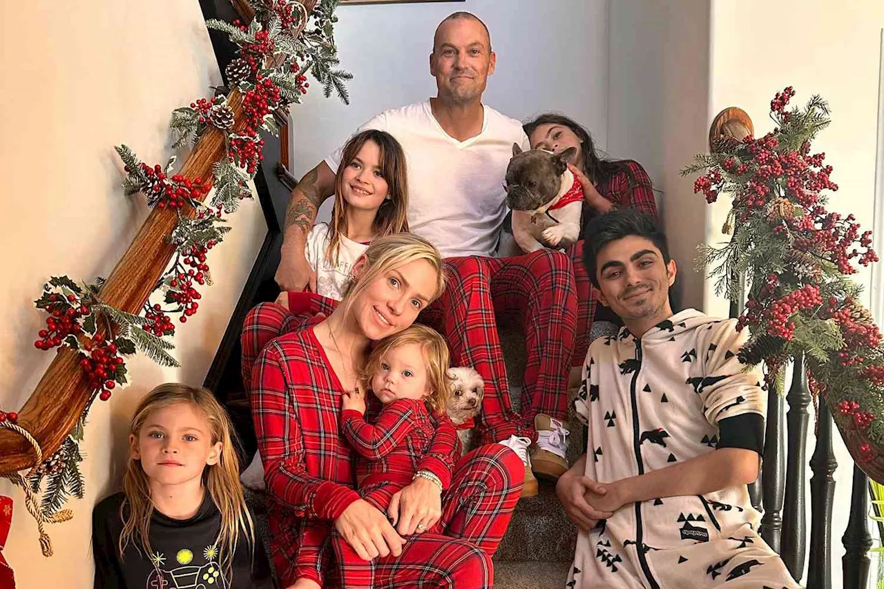 Brian Austin Green & Sharna Burgess Celebrate Christmas in Matching Pajamas with 4 Sons