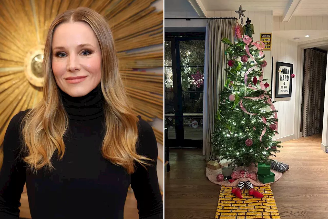 Kristen Bell and Dax Shepard Decorate Their Christmas Tree With a 'Wizard of Oz' Theme