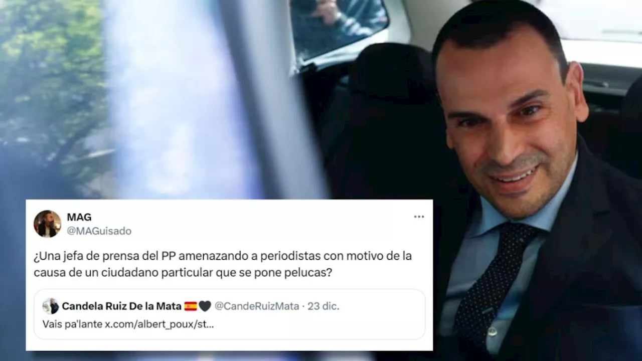 'Una periodista amenazando a periodistas para comer caliente': incredulidad con el último tuit de una exjefa de prensa del PP para defender al novio de Ayuso