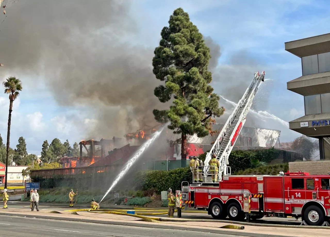 Fire Breaks Out at Abandoned InCahoots Dance Hall in San Diego