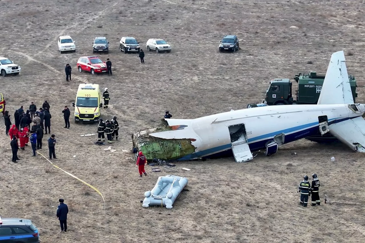 Azerbaijan Airlines Plane Crashes in Kazakhstan, Leaving Dozens Dead