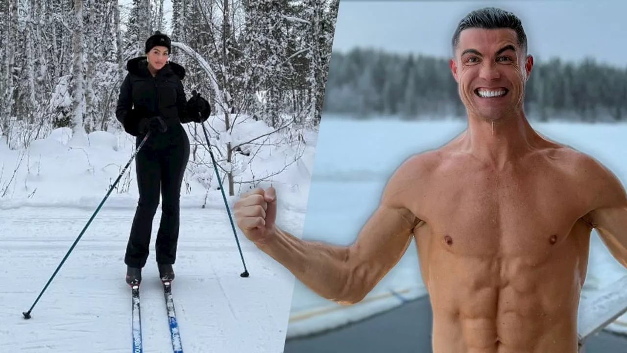 Cristiano Ronaldo zeigt seine Weihnachts-Muckis beim Eisbaden!