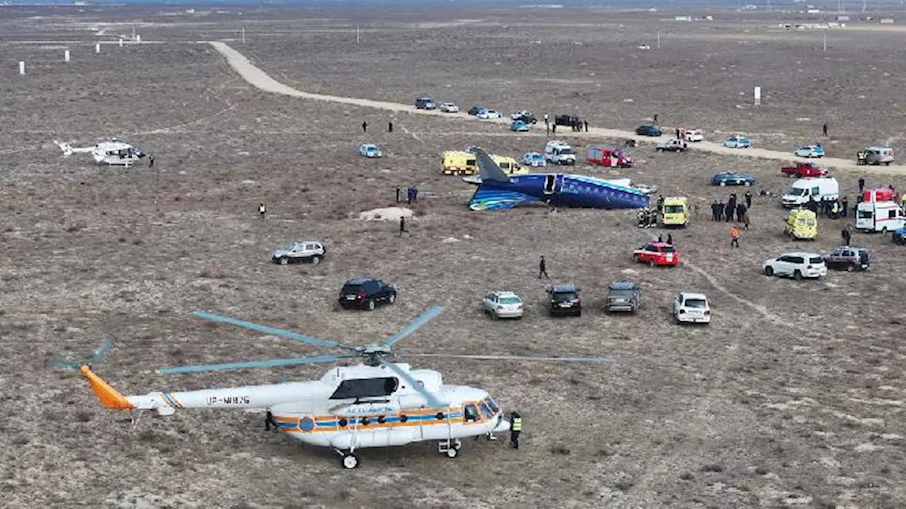 Pesawat Azerbaijan Airlines Jatuh di Kazakhstan, 27 Orang Selamat