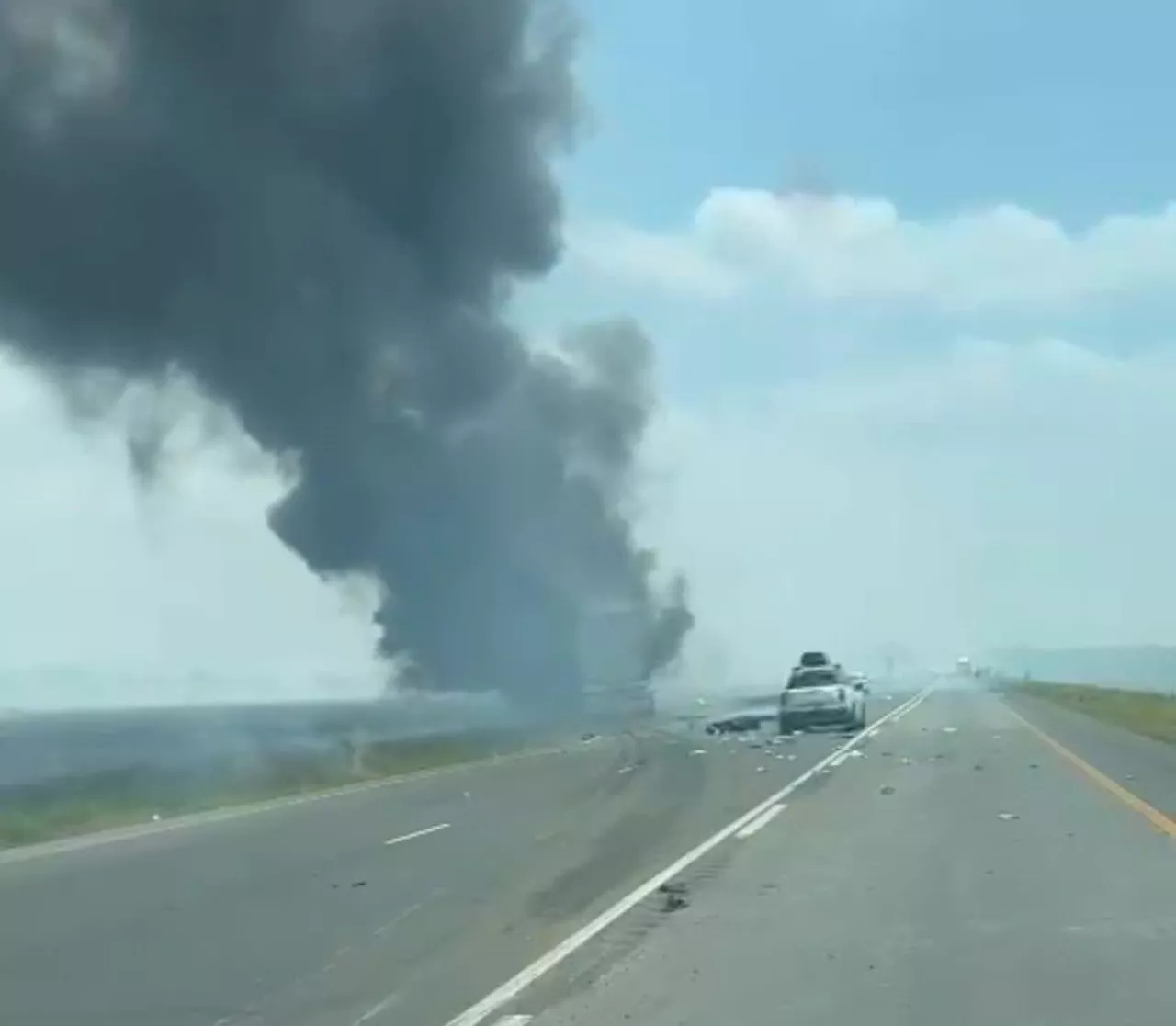 Explosive truck fire shuts down N1 Highway near Kroonstad