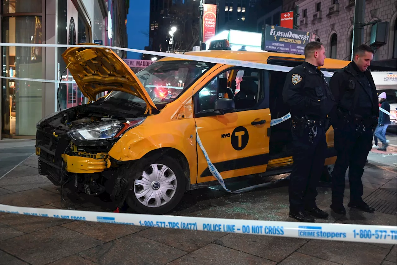 Taxi Hits Pedestrians in Manhattan's Herald Square on Christmas Day