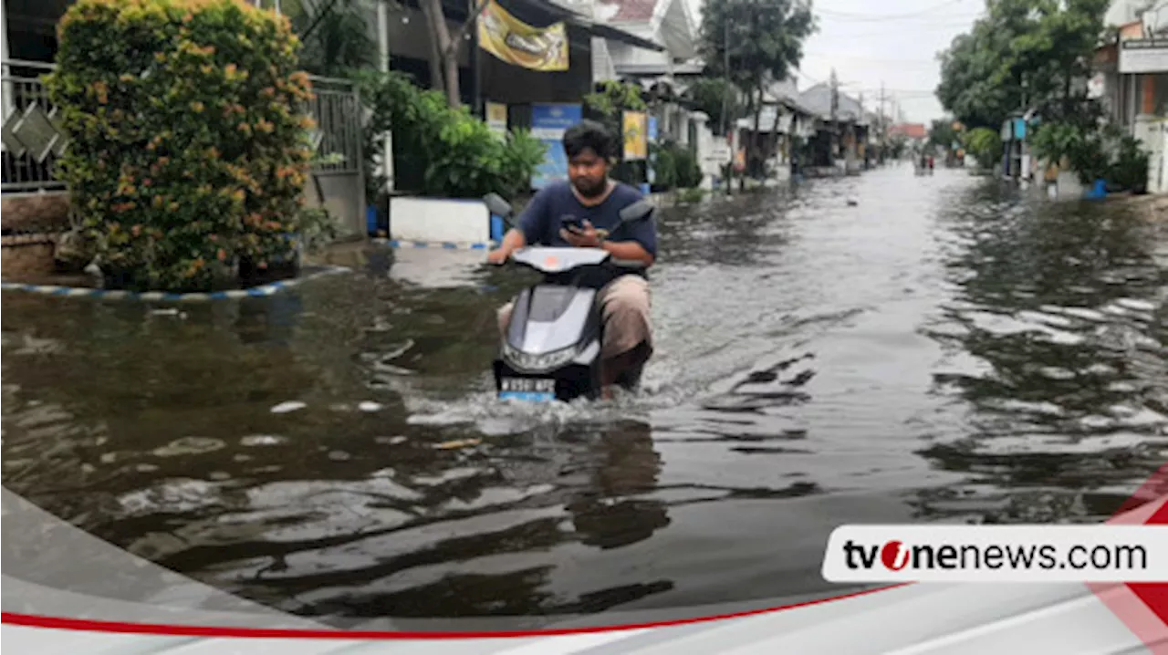 Banjir Menggenang di Kecamatan Waru Sidoarjo