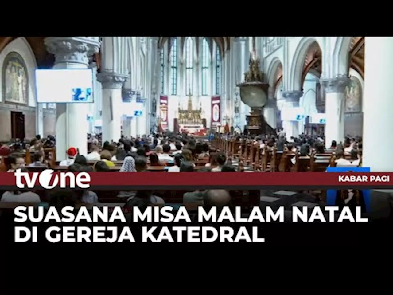 Pejabat & Tokoh Bergabung Misa Natal di Gereja Katedral Jakarta