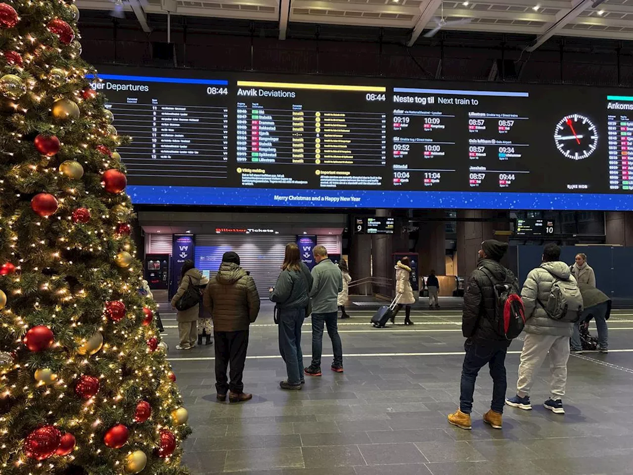 Togtrafikk stanser på grunn av kommunikasjonsfeil