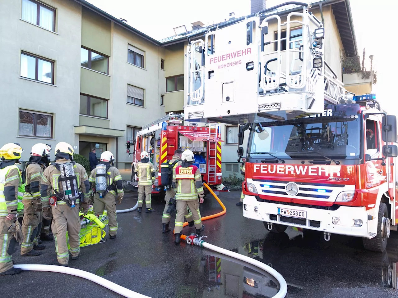 Brand in Hohenems: Wohnung unbeeinhabitbar