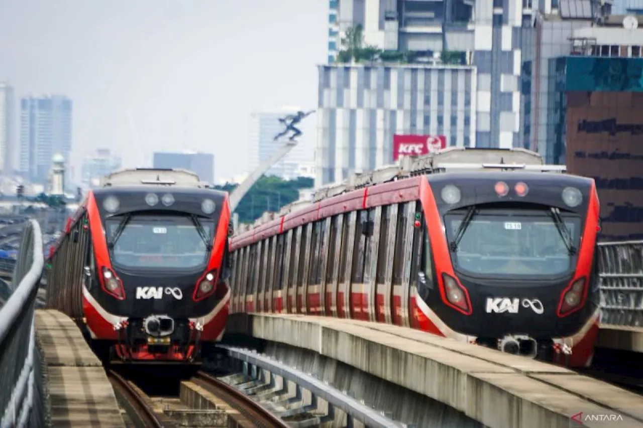 KAI Perpanjang Operasional LRT Jabodebek hingga Tengah Malam Tahun Baru