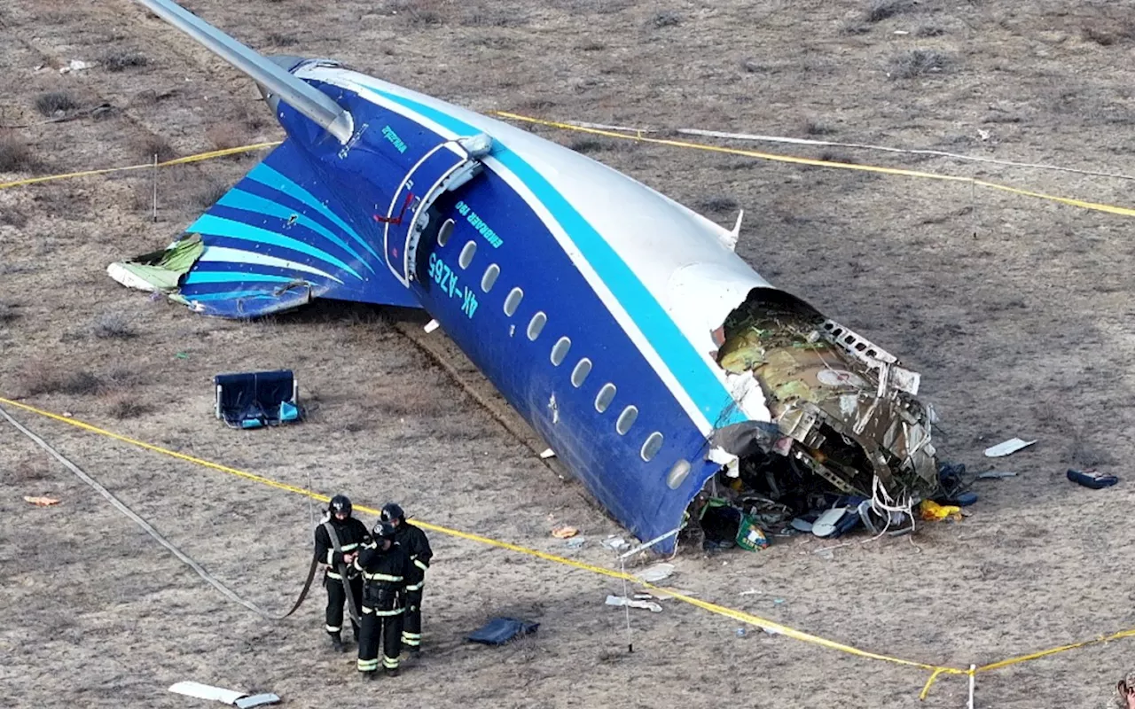 Avion de Pasajeros se Estrelló en el Mar Caspio