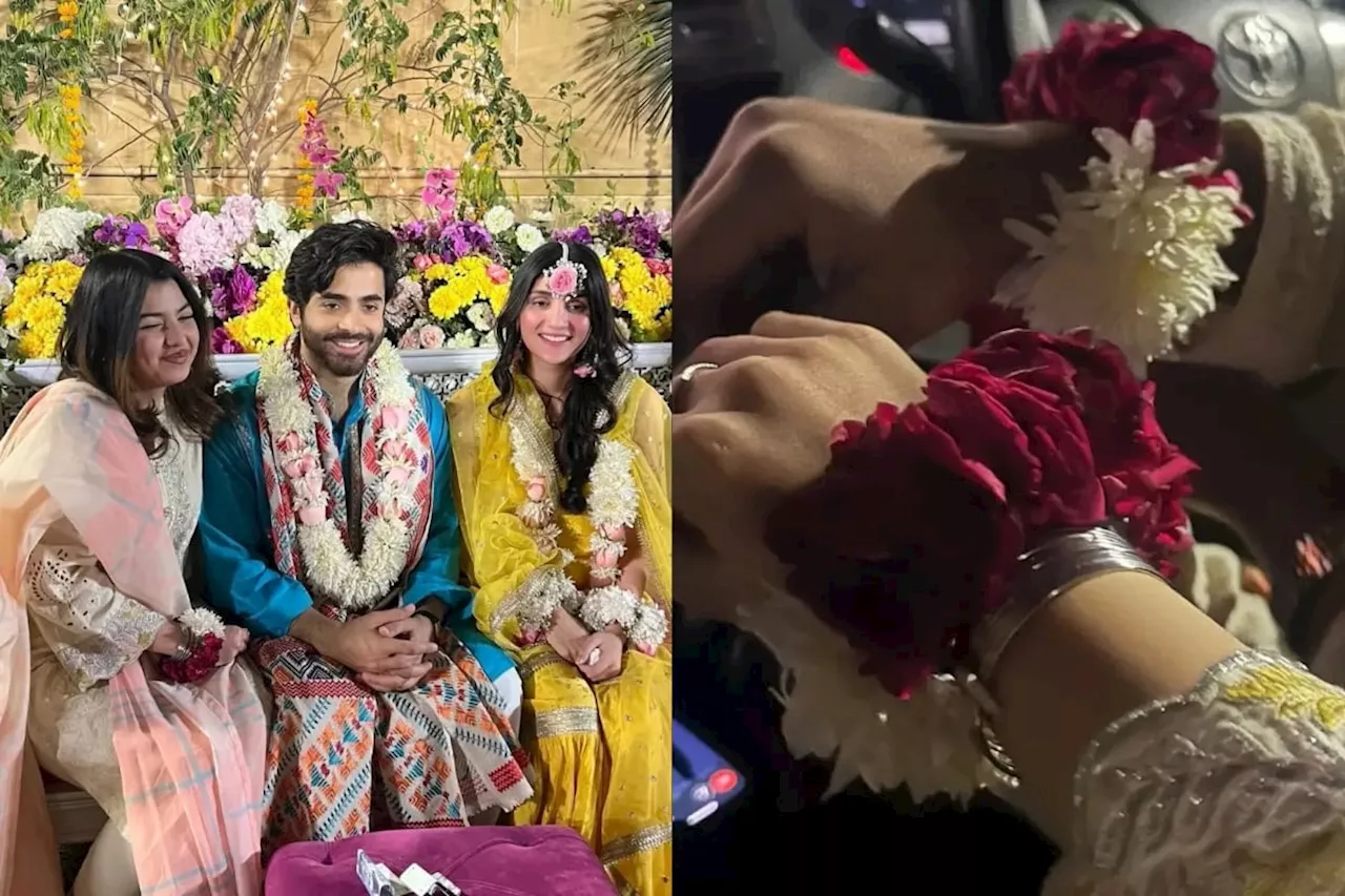 Sheheryar Munawar, Maheen Siddiqui celebrate Haldi ceremony with loved ones: See photos