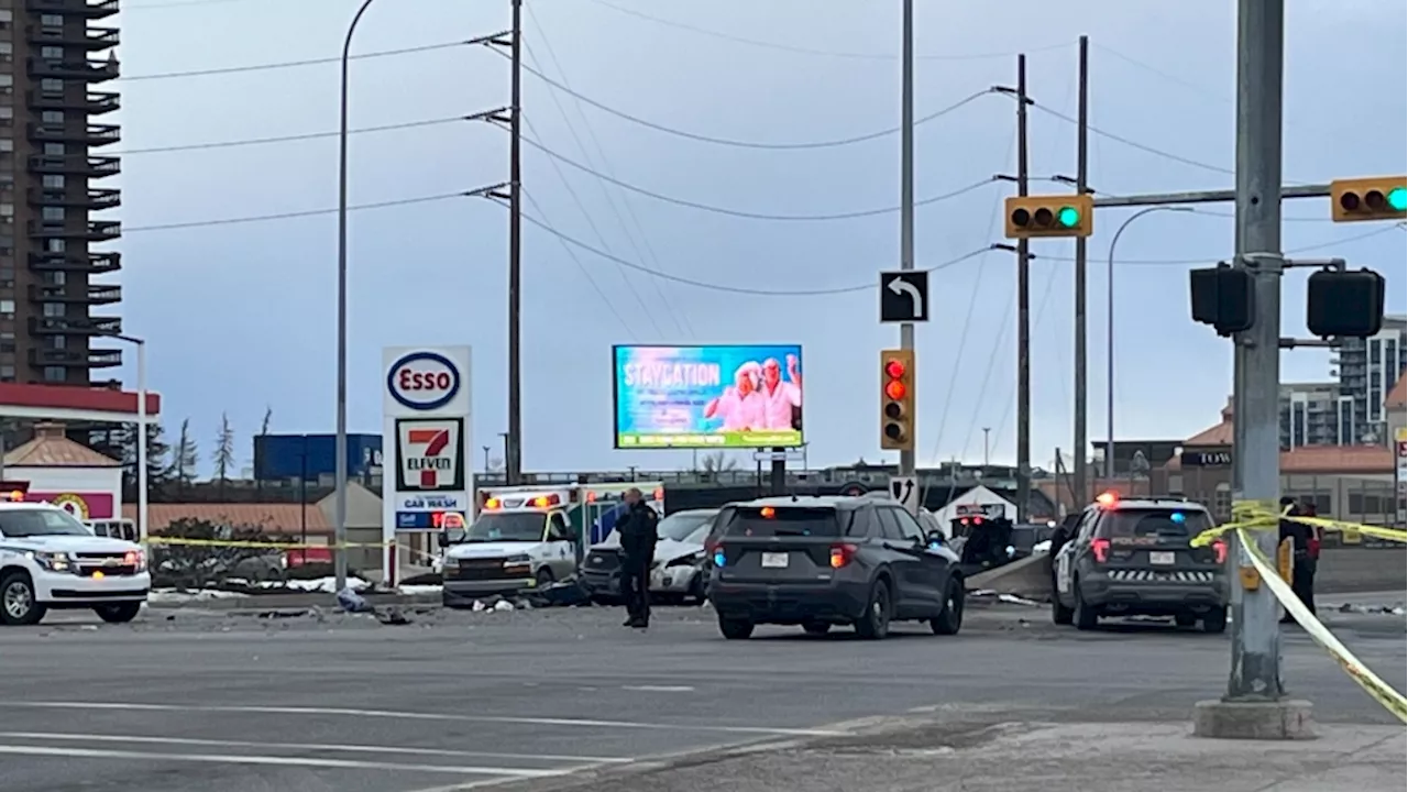 Multiple people injured as vehicle collision shutters Macleod Trail, Southland Drive