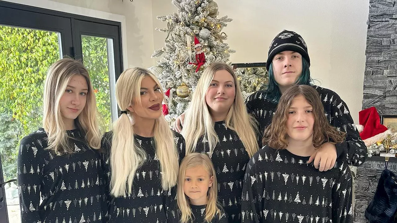 Tori Spelling Celebrates Christmas with Family and Caviar