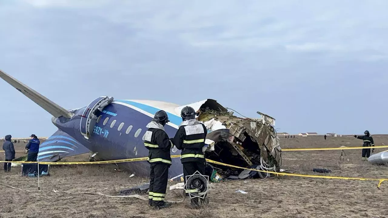 Dozens dead after Azerbaijan plane crash near Russian border