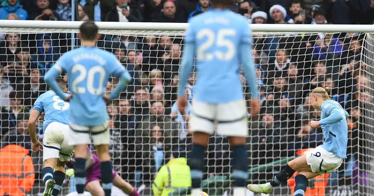 Video: el penal que le atajaron a Haaland en el empate del City