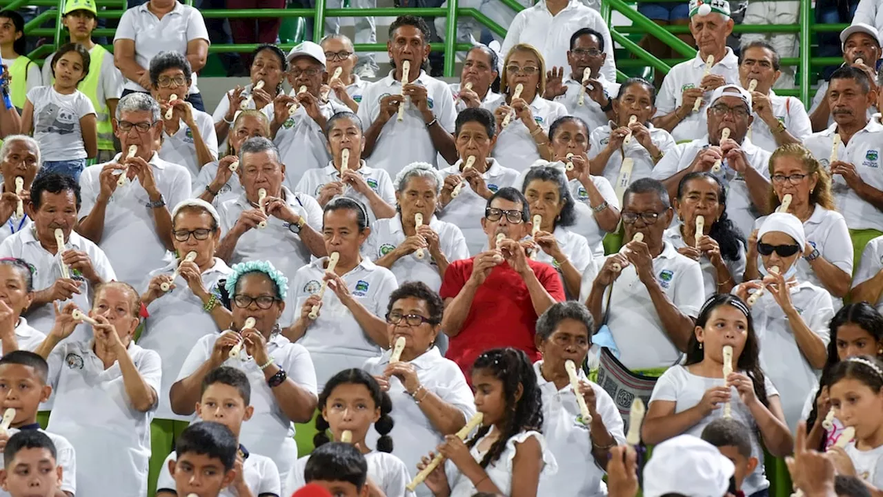 En Sincelejo recibieron la Navidad con el Concierto de Flauta Dulce más grande