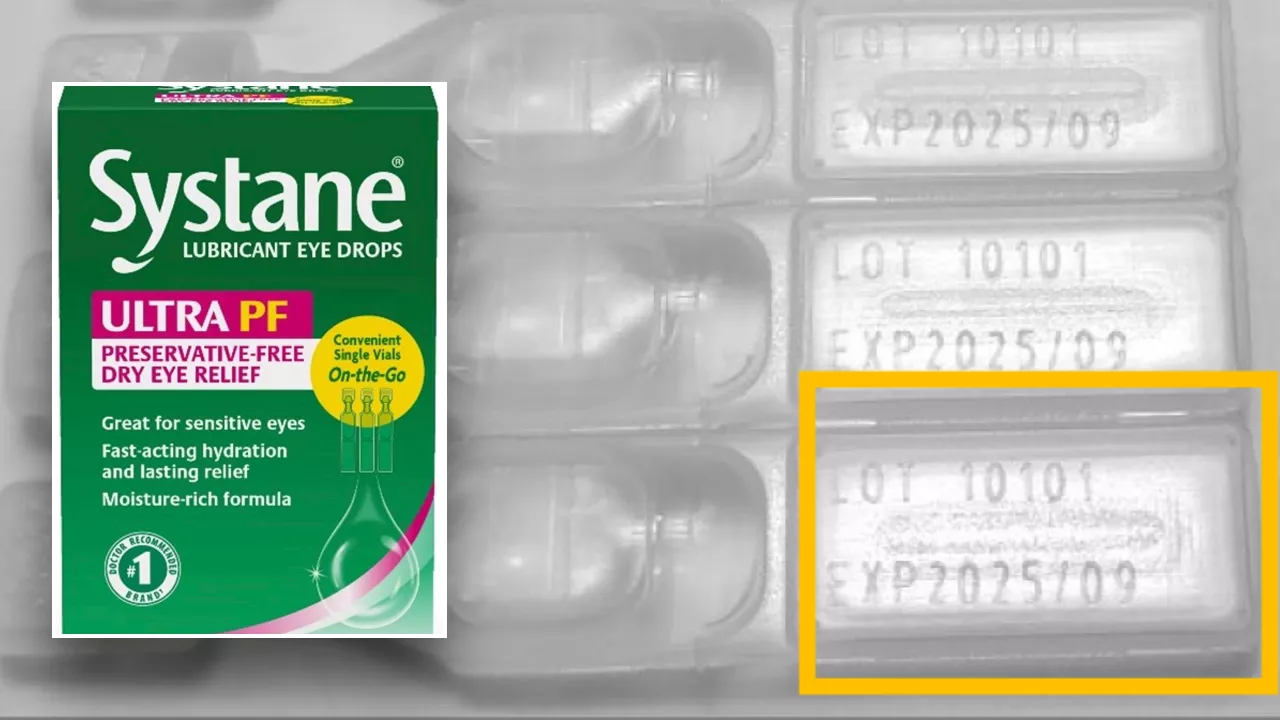 Nationwide Recall of Systane Lubricant Eye Drops Due to Possible Fungus Contamination