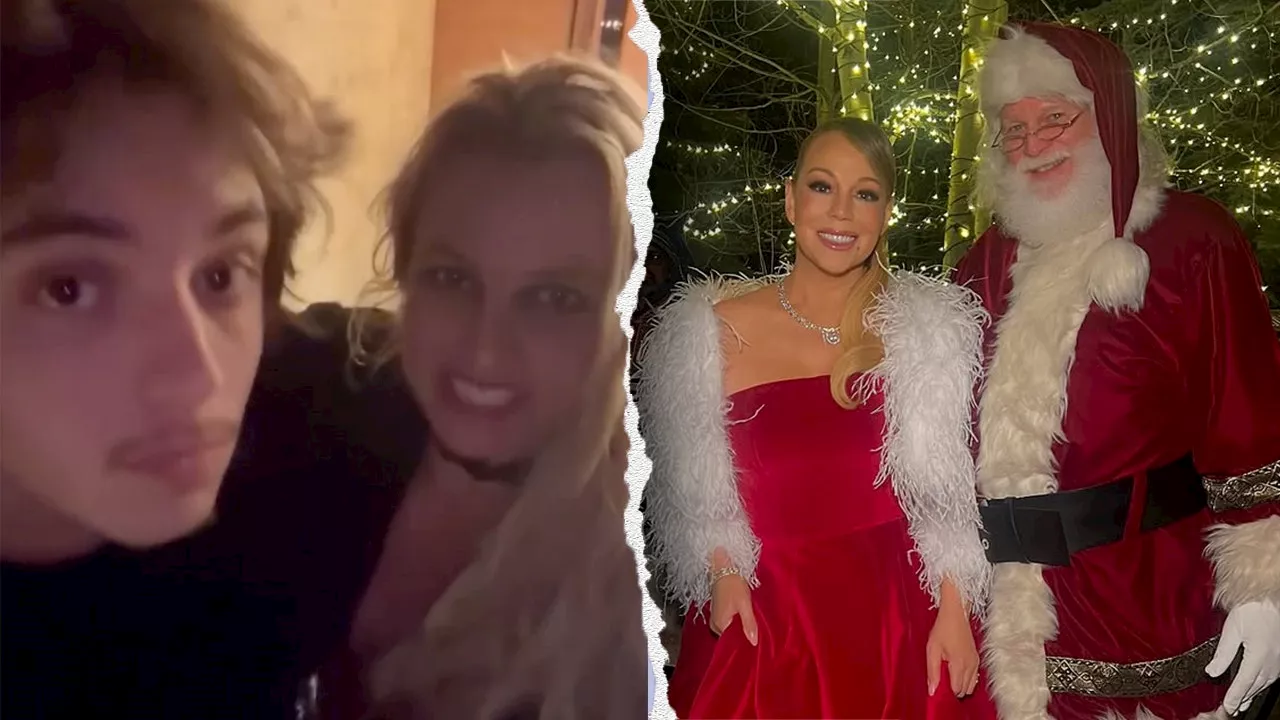 Britney Spears' emotional Christmas reunion, Mariah Carey's Santa moment top Hollywood's holiday celebrations