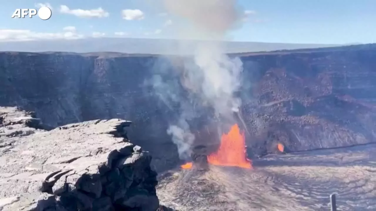 Vulcano Kilauea in Eruzione alle Hawaii