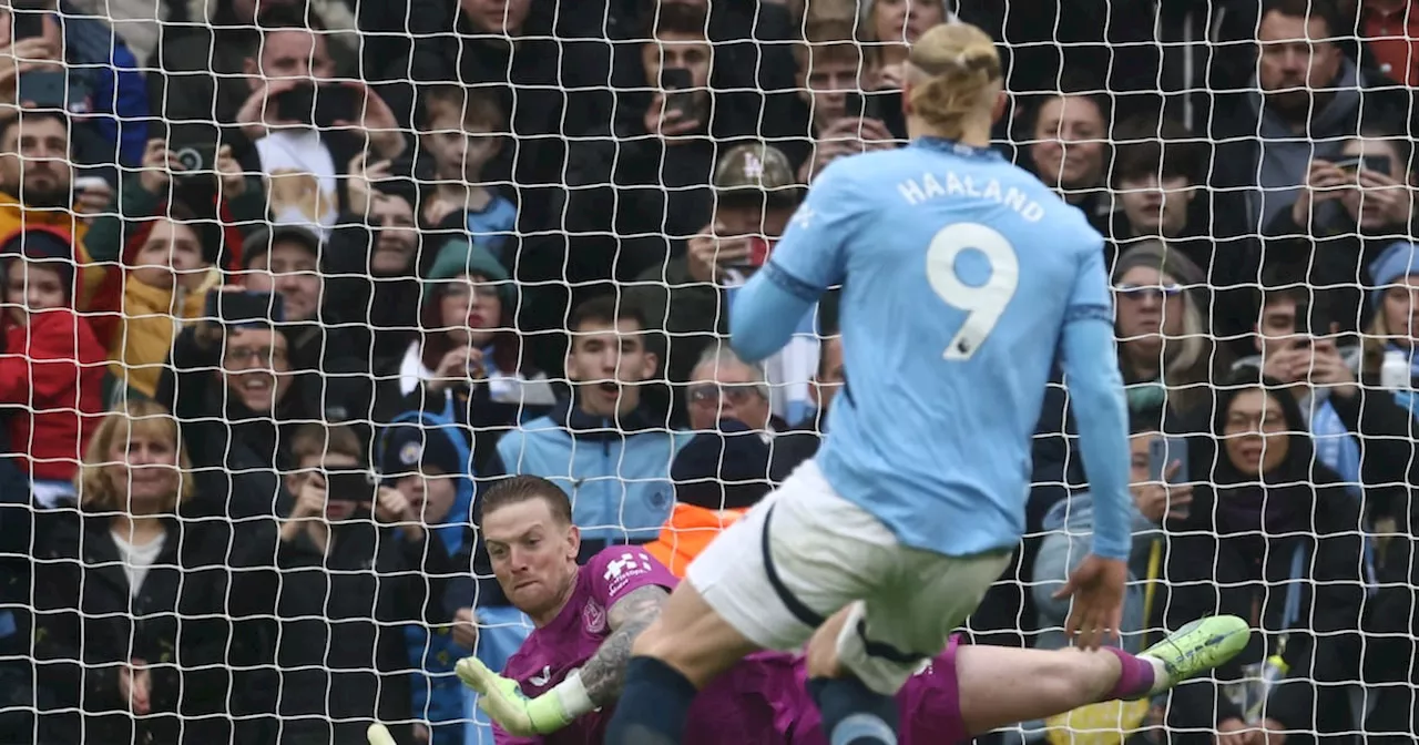 Manchester City held by Everton after Erling Haaland’s penalty miss