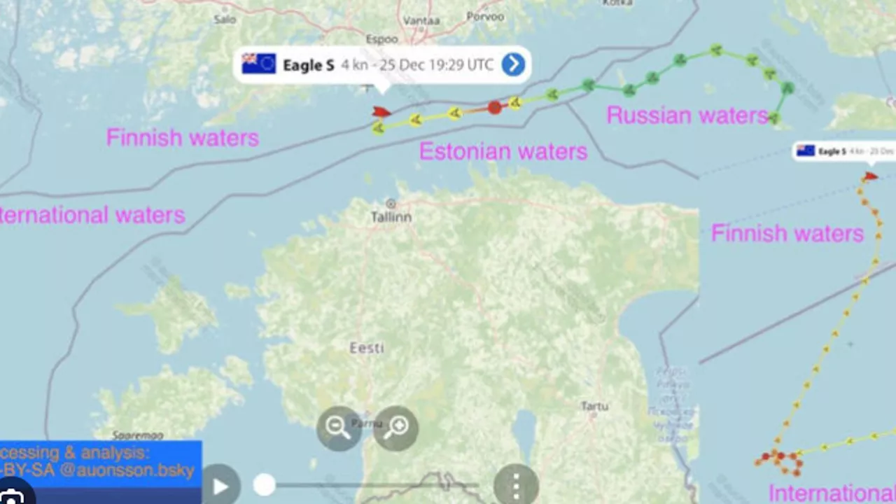 Tranciati cavi elettrici sottomarini nel Baltico: la Finlandia sequestra la Eagle S, nave della flotta ombra …