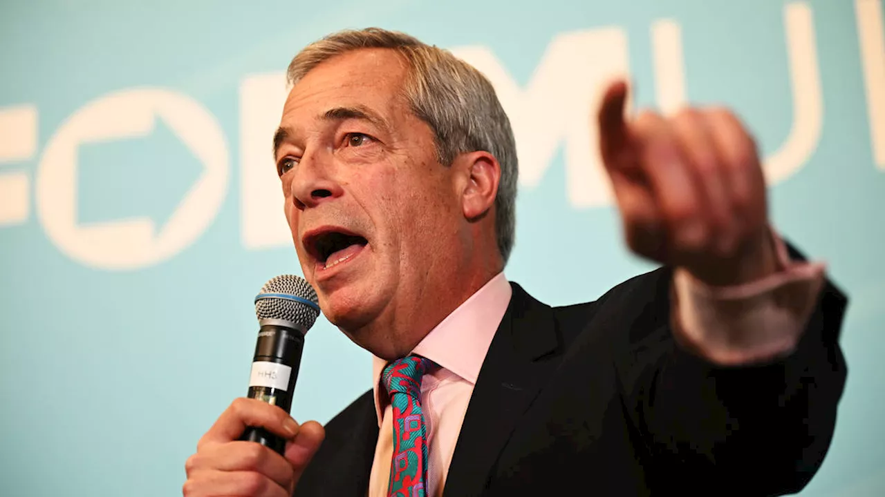 Reform membership surpasses Conservatives, Nigel Farage claims