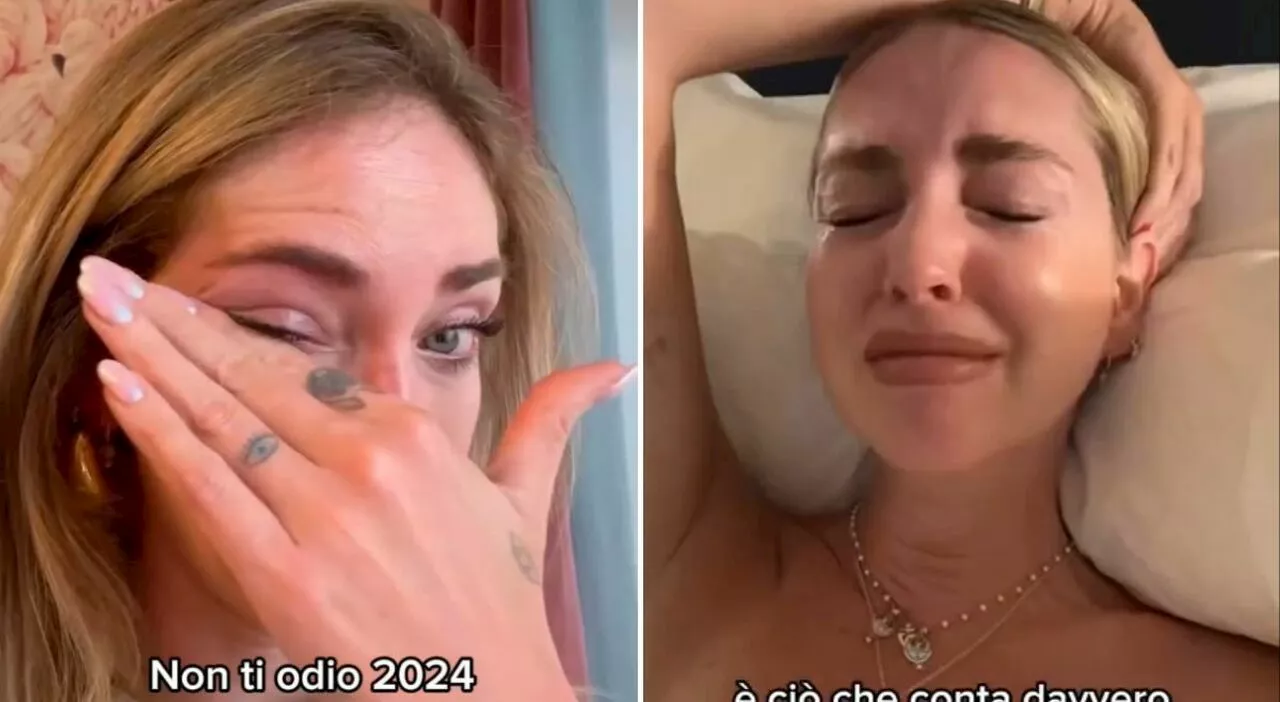 Chiara Ferragni in lacrime su Instagram, il saluto al 2024: «Non ti odio, ma sei stato un anno difficile»