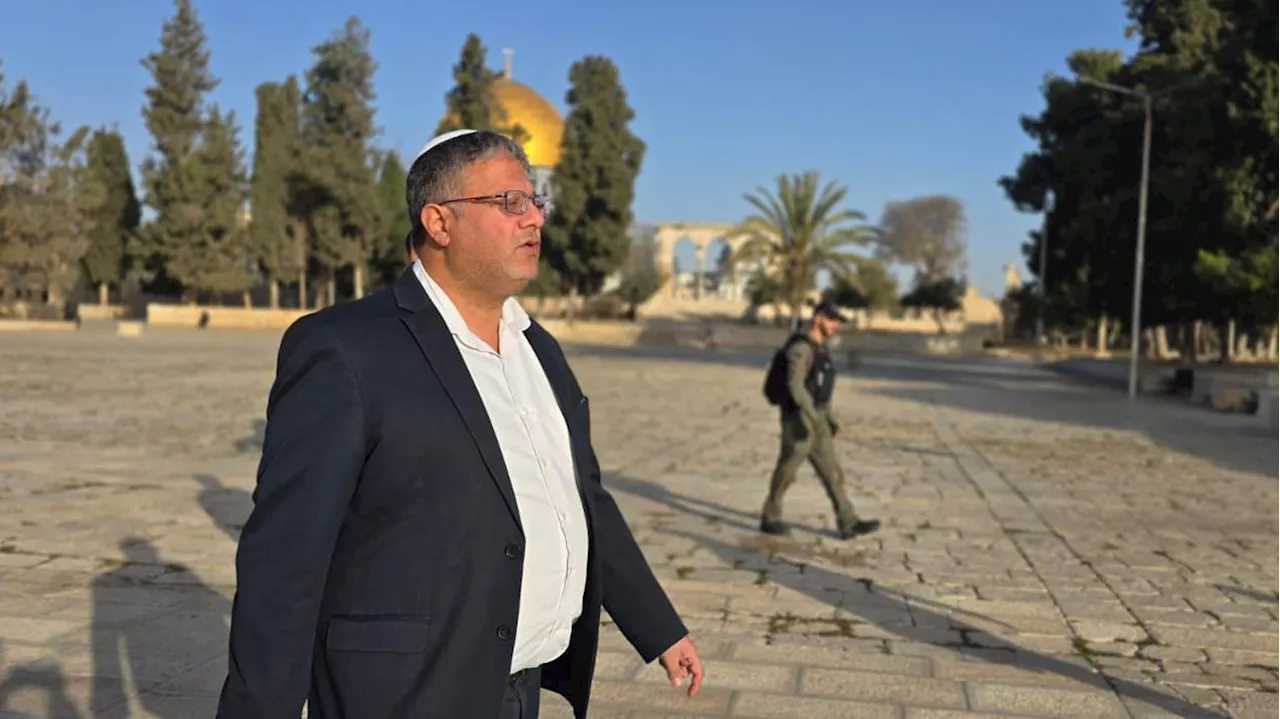 Israël : un ministre d’extrême droite visite l’esplanade des Mosquées à Jérusalem et déclenche une polémique