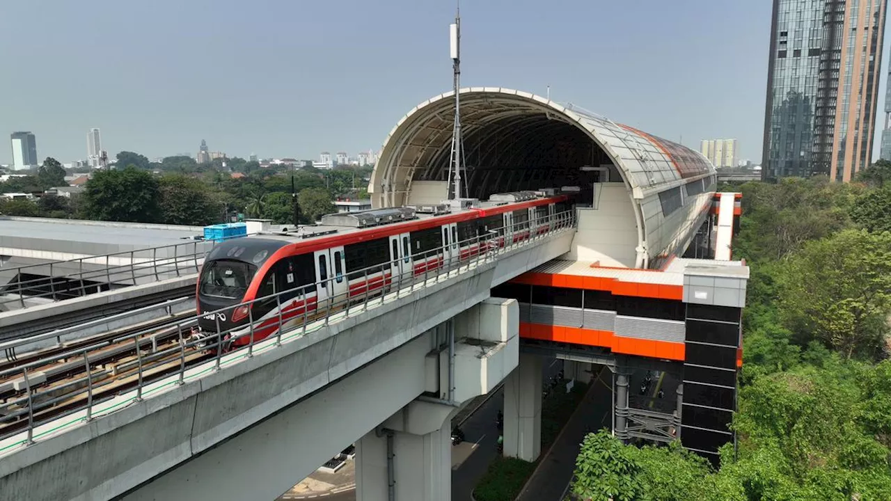 LRT Jabodebek Beroperasi Hingga 01.44 WIB Malam Tahun Baru 2025