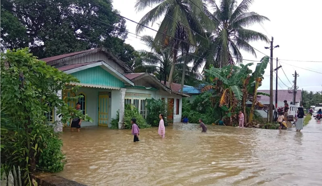 Banjir Melanda Dua Kabupaten di Kalimantan Selatan