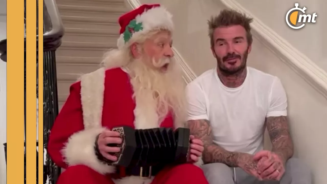 David Beckham se echó un 'palomazo' con Santa Claus