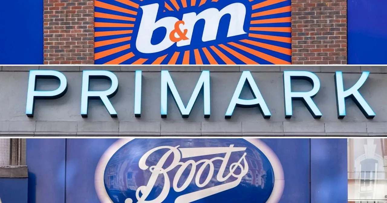 Boxing Day opening times for B&M, Primark and Boots