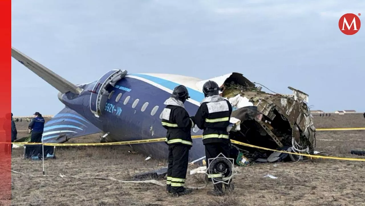 Hallan la caja negra del avión siniestrado en Kazajistán, y crecen sospechas de que fue derribado