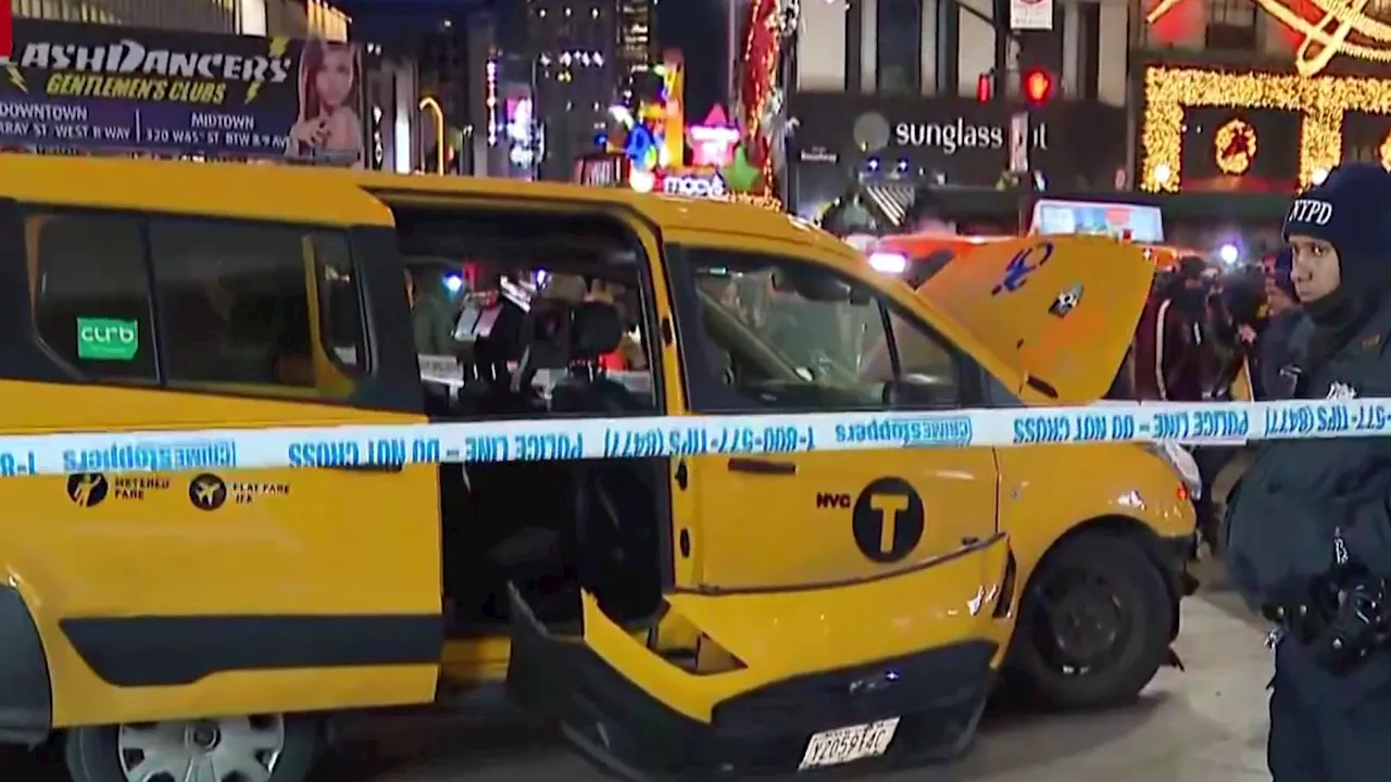 Taxi Plows into Pedestrians in Manhattan Tourist Area