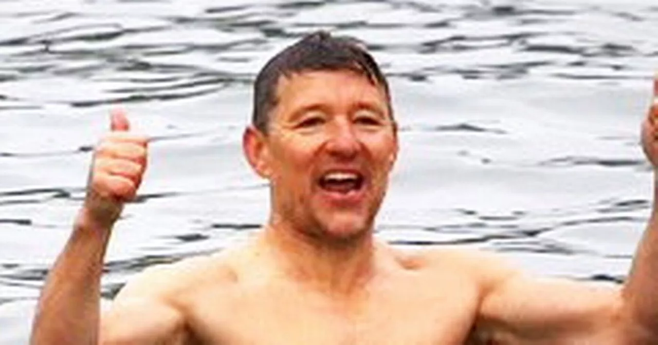 This Morning's Ben Shephard, 50, shows off six pack during Christmas Day swim