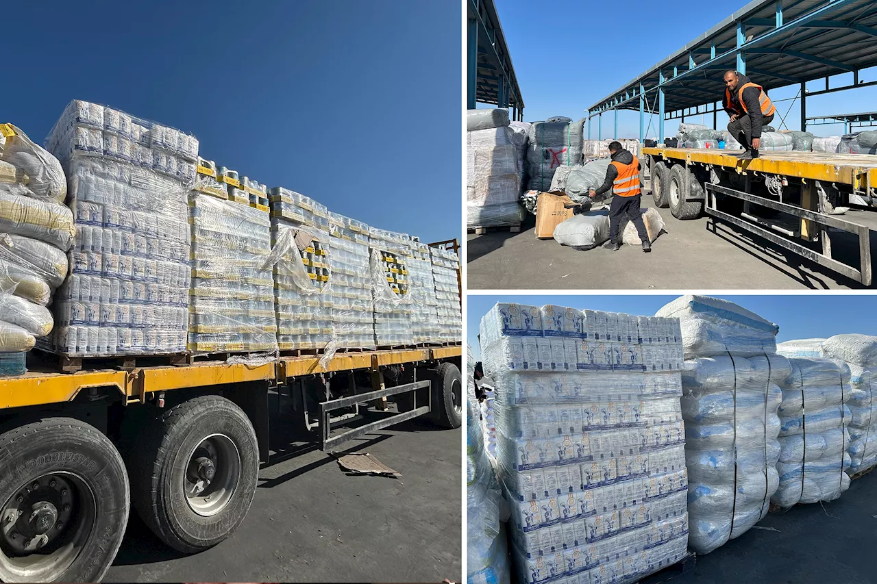 Humanitarian aid stacks up at Gaza border as relief organizations fear Hamas, violent looters