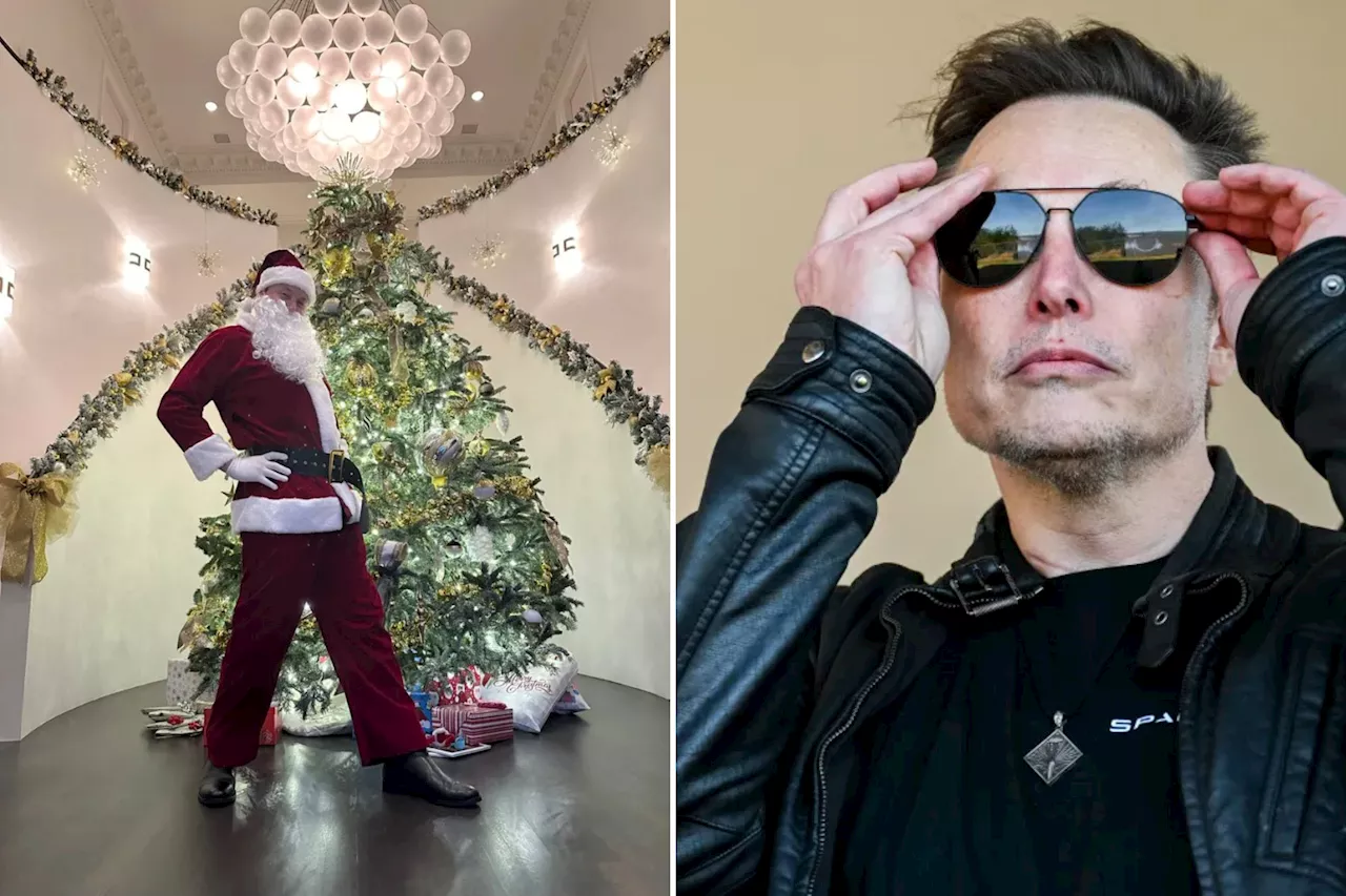 Lean-looking Elon Musk reveals he’s taking Mounjaro for weight loss in festive ‘Ozempic Santa’ post 