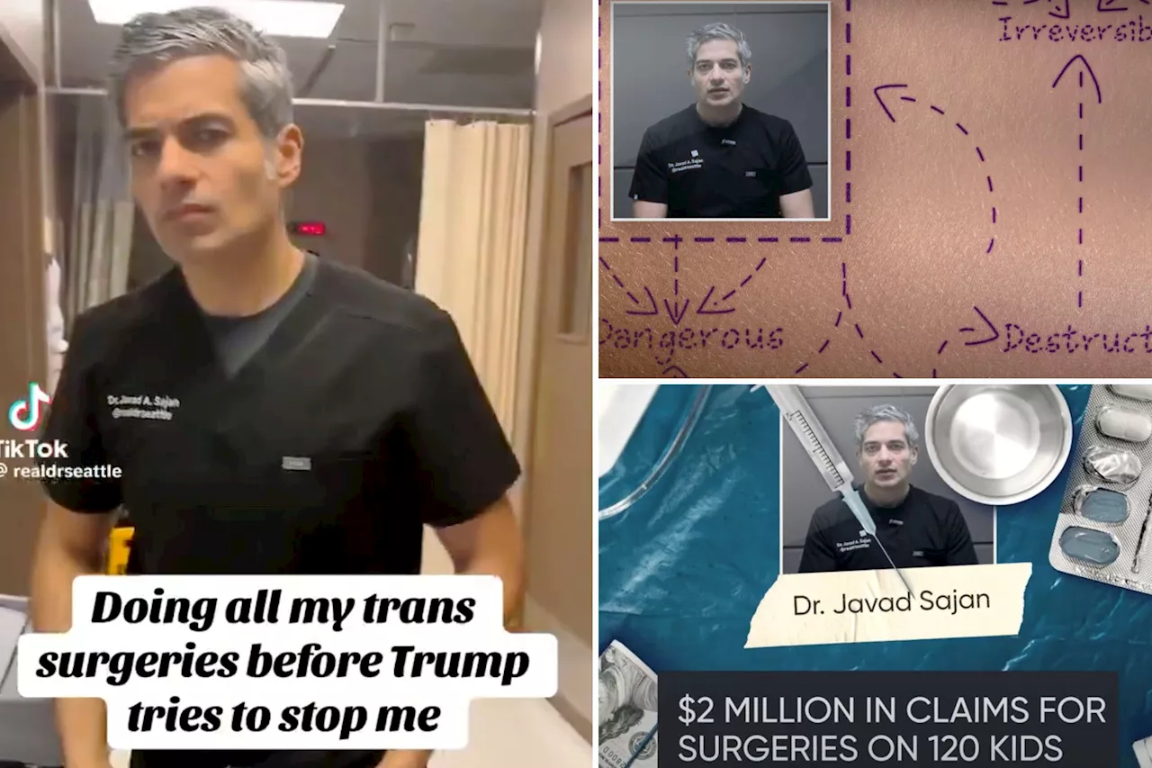  Seattle doctor rushing to do trans surgeries before Trump inauguration slammed in scathing ad campaign