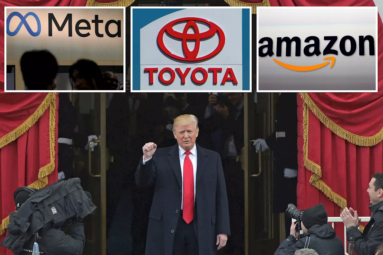 Toyota, Ford and General Motors join sprint to donate millions to Trump's inauguration fund