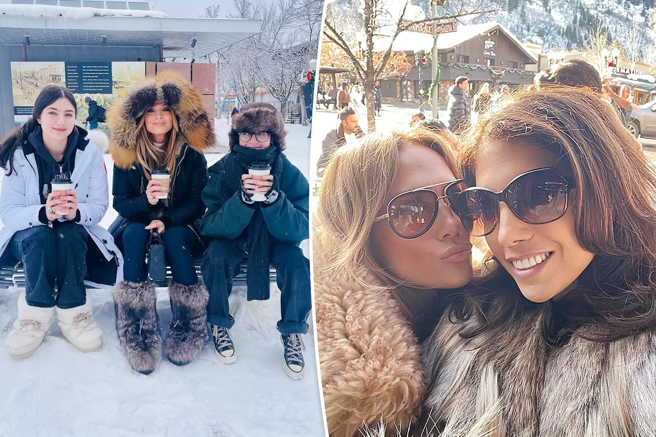 Jennifer Lopez shares snowy snaps from Christmas in Aspen with kids, rarely seen sister