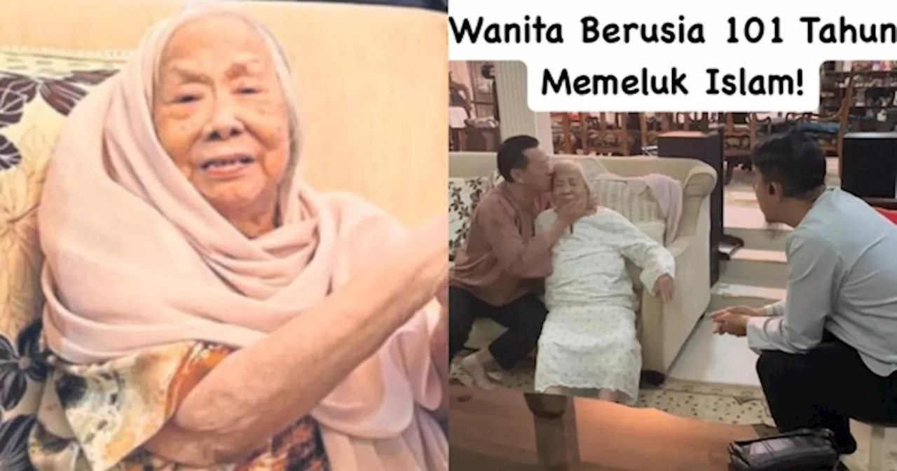 101-Year-Old Woman Embraces Islam After Years of Dakwah by Son