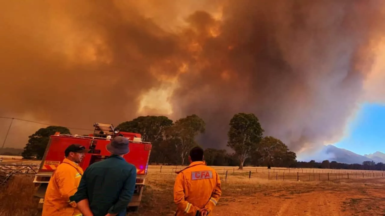 Bushfire Forces Evacuations in Victoria, Australia