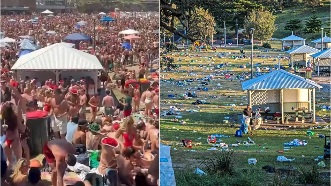 Thousands Leave Beach Covered In Rubbish After Christmas Day Party