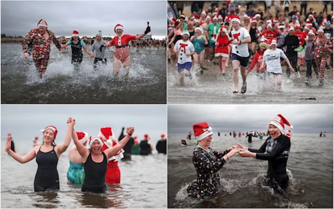 Uk, tuffo in mare per il Boxing Day: evento annuale di beneficenza in Scozia