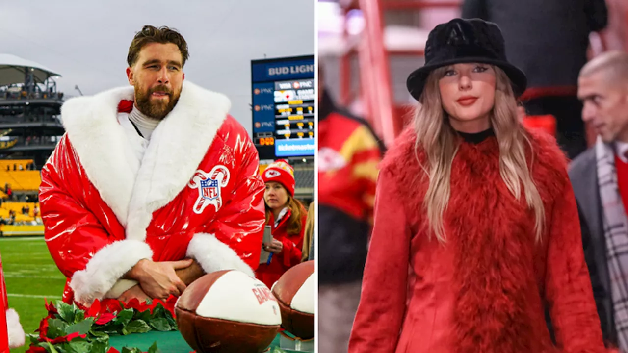 Travis Kelce's bizarre Christmas gift to Taylor Swift revealed after she missed his record breaking touchdown